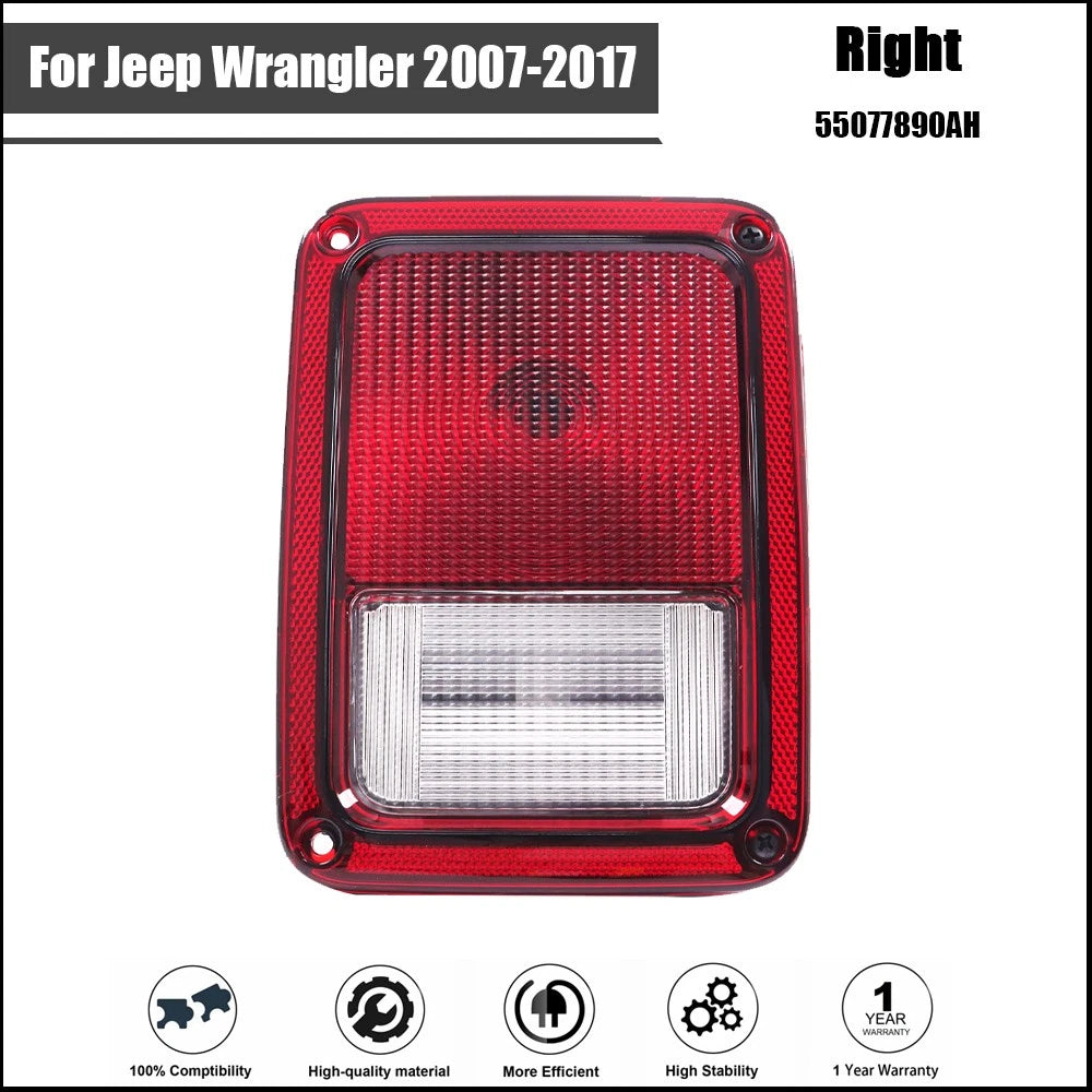 Tail Light Assembly for Jeep Wrangler (2007–2017) Passenger Halogen