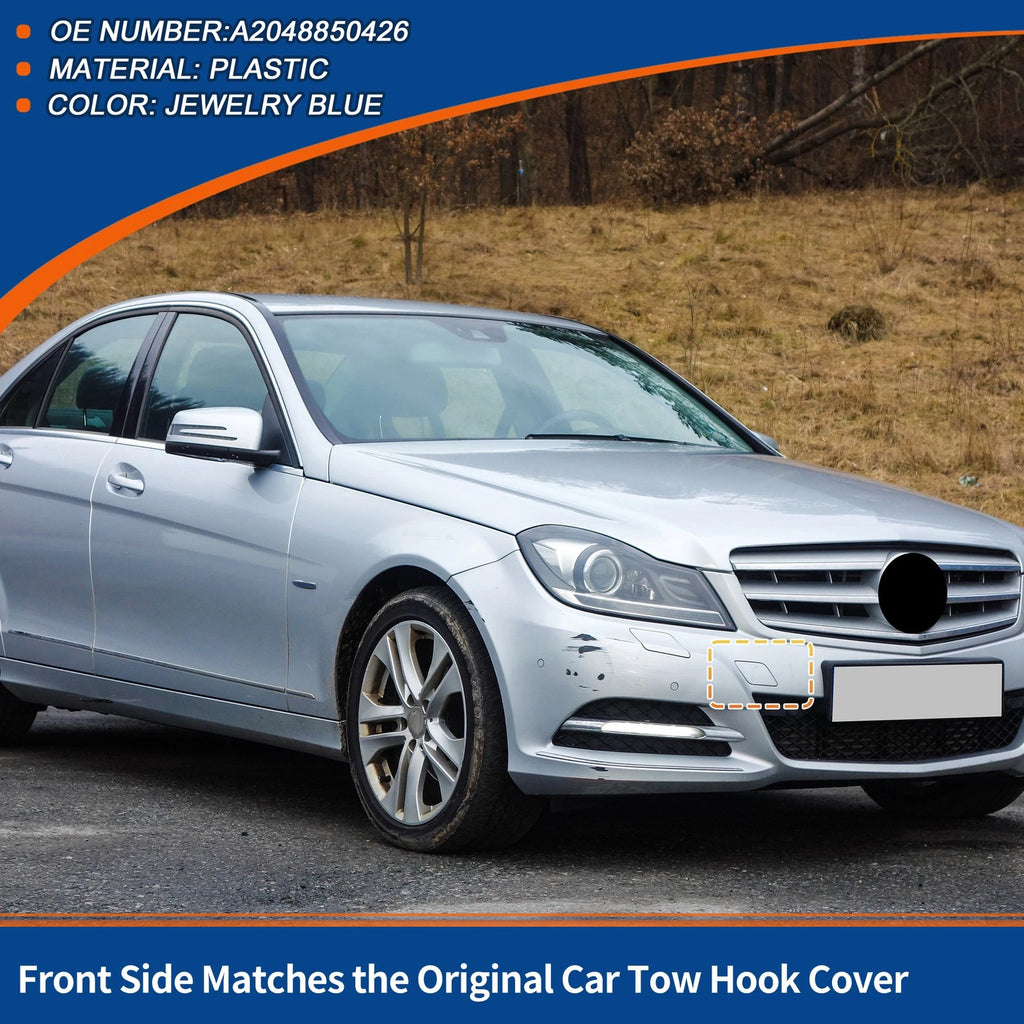 Front Tow Hook Cover Replacement for Mercedes-Benz A-Class (2012–2018)