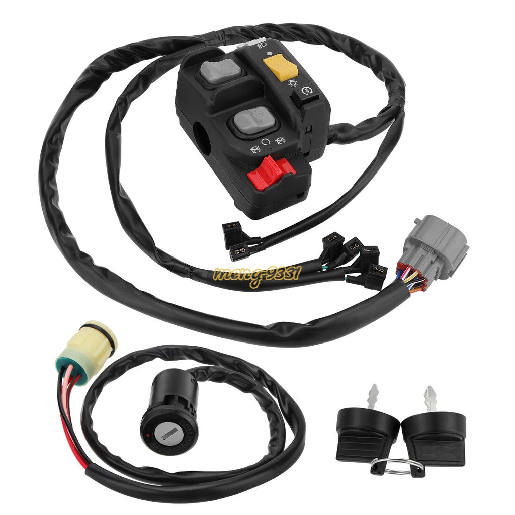 Handlebar Switch & Ignition Key Switch for Honda Rancher 420 TRX420 (2007–2013)
