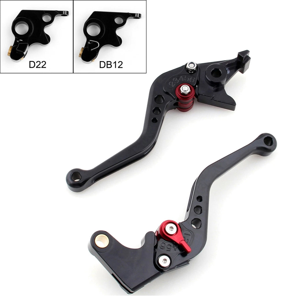 Brake Clutch Levers for Ducati Monster 400 620 695 696 796 S2R 800 (2000–2019) Black