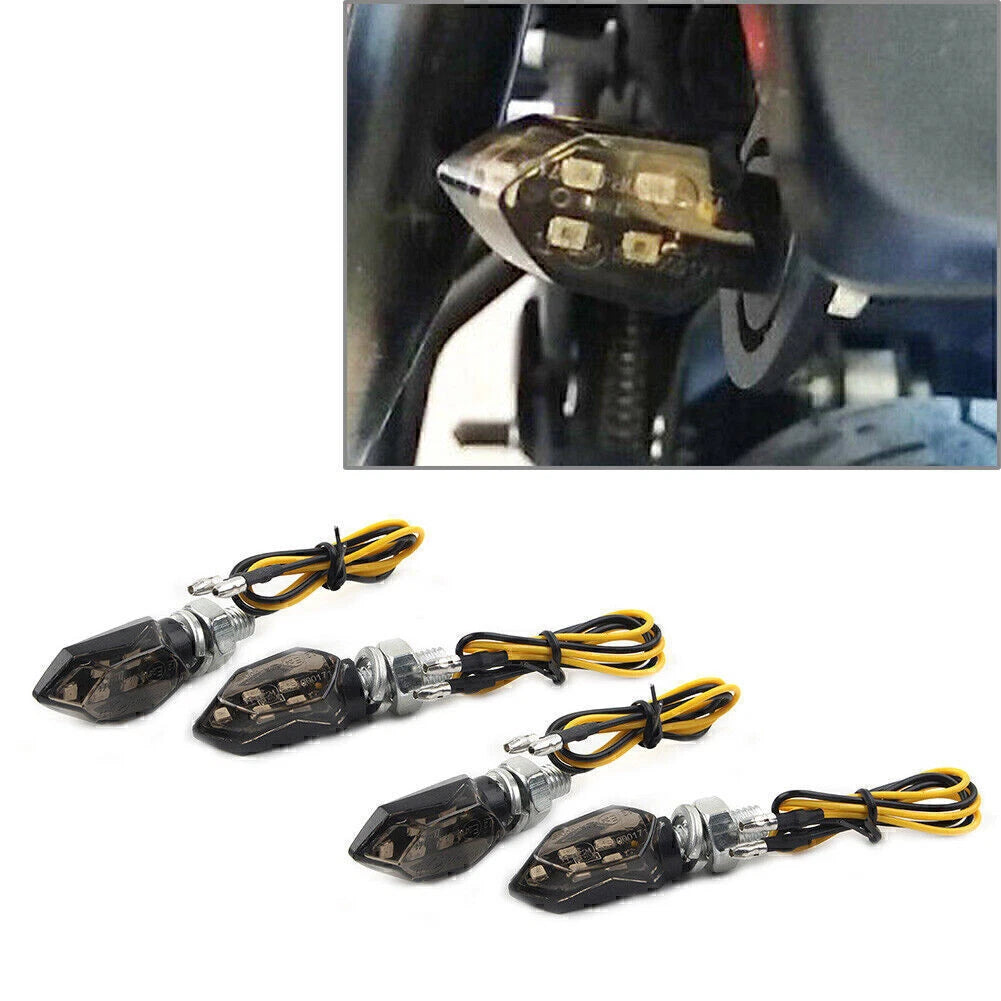 4X 12V 5-LED Turn Signal Blinker Light for Mini Motorcycle (Universal)