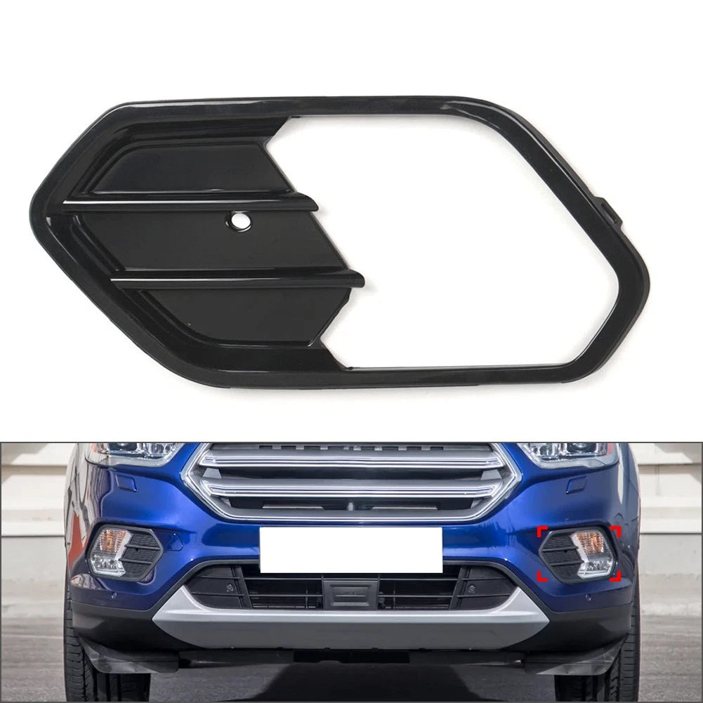 Left Front Bumper Fog Light Cover Bezel for Ford Escape Kuga (2017–2019)