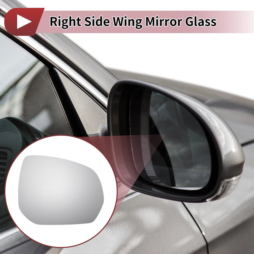 Right Side Wing Mirror Glass for Citroen C3 Picasso (2009–2017)