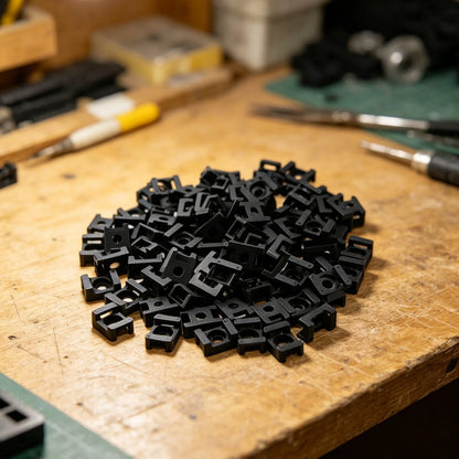 100PCS Black Cable Tie Bases for Home and Office Use