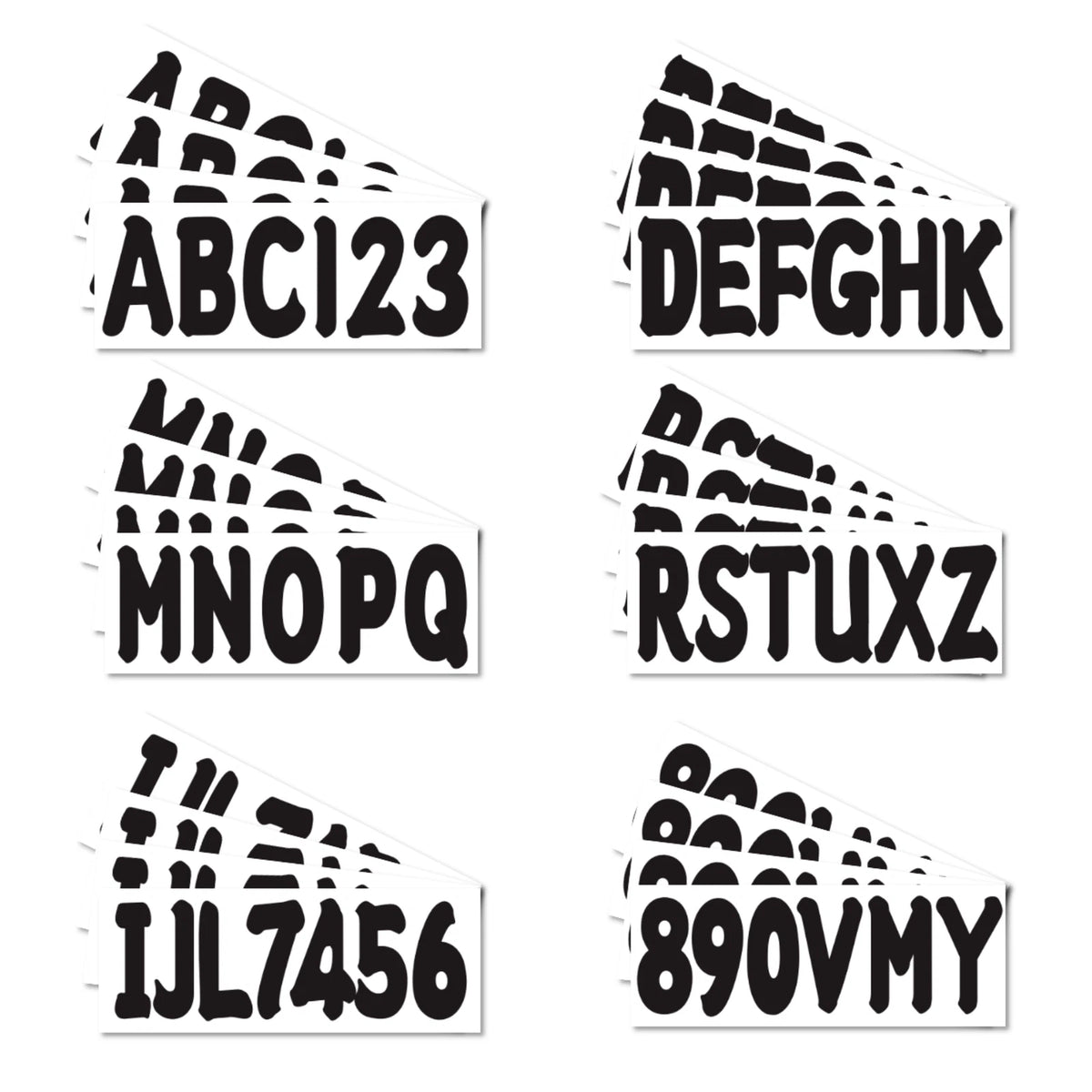 Boat Registration Number Decal Sticker