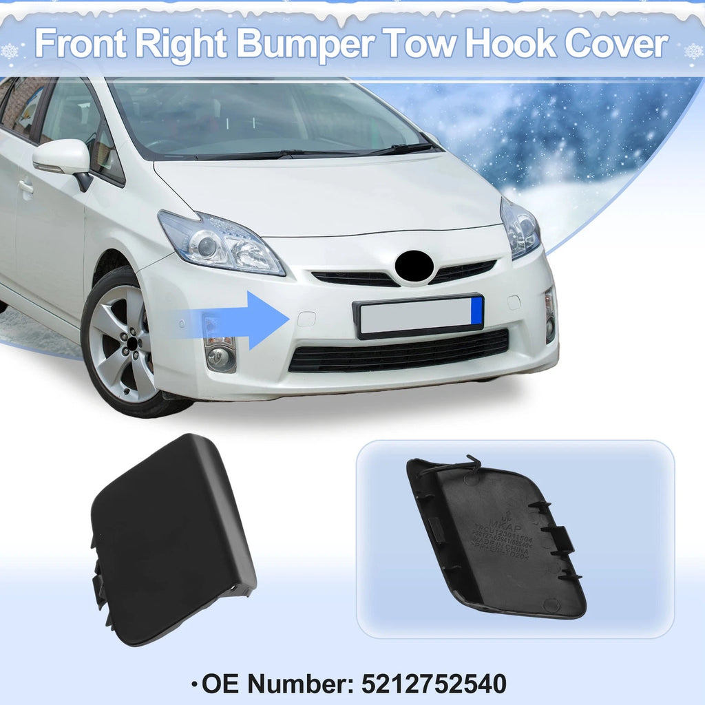 Tow Hook Cover Cap Right Front Replacement for Toyota Prius (2004–2009)