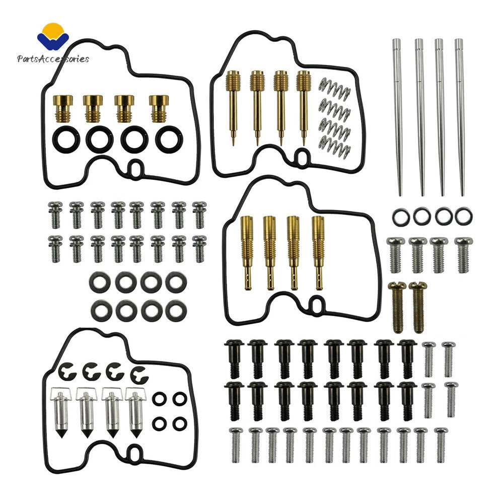 4X Carburetor Repair Rebuild Kit for Yamaha YZF R6 600 (1999–2002)