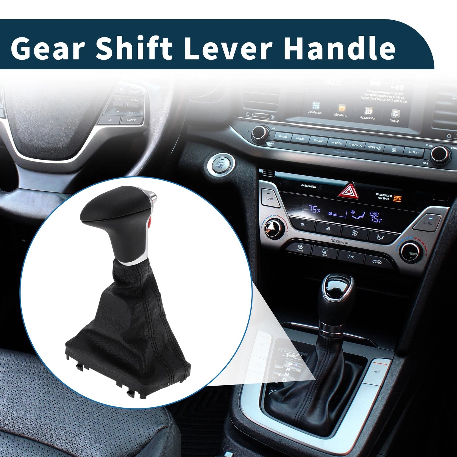 Gear Shift Knob Handle Automatic Replacement for Audi A3 8P (2004–2015)