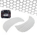 Chrome Fairing Mesh Grill Side Vent Screen for Harley Road Glide FLTR (2015–2023)
