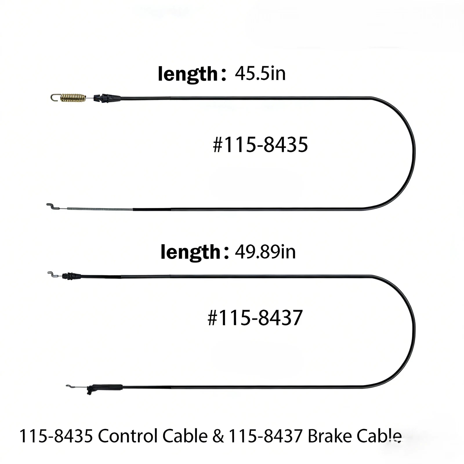 2X Lawn Mower Cable Set for Toro (115 Series)