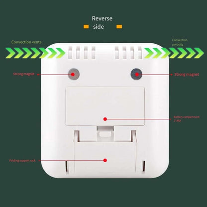 Compact Indoor Temperature and Humidity Display with Magnetic Attachment