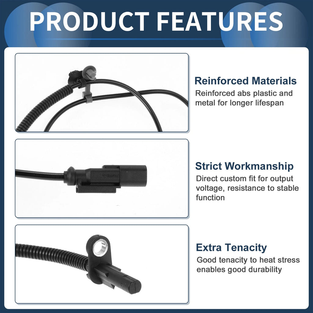 ABS Wheel Speed Sensor Front Right Replacement for Ford Mustang (2010–2014)