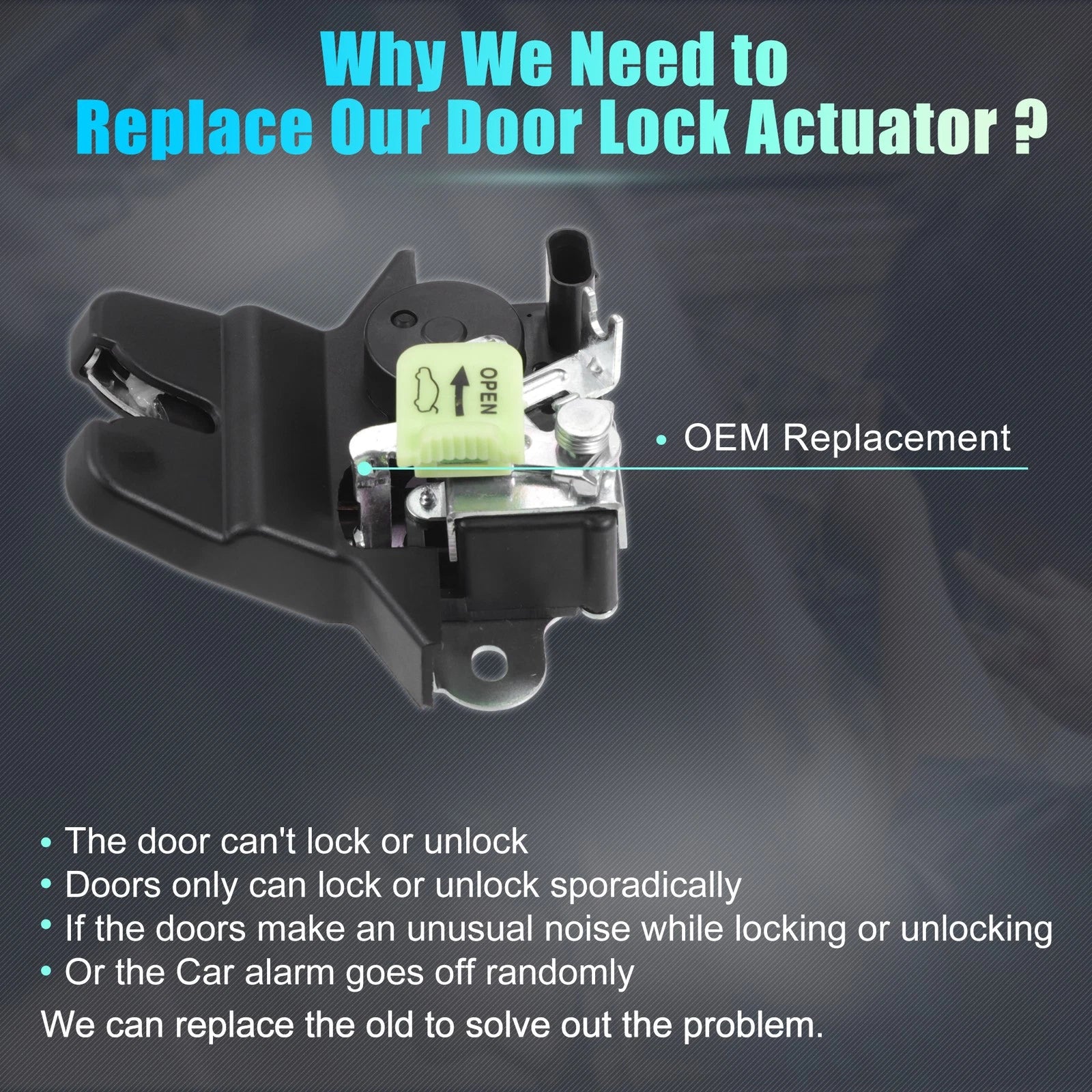 Liftgate Door Lock Actuator Motor Replacement for Hyundai Sonata (2020–2022)