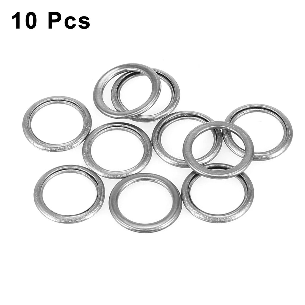 Oil Drain Plug Gasket Set Replacement for Mitsubishi Lancer Outlander Eclipse (10PCS) (2008–2018)