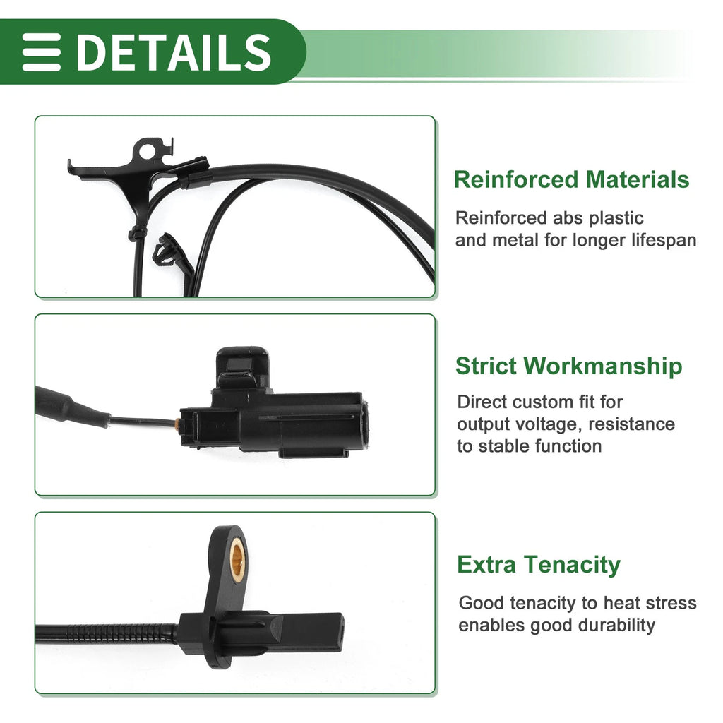 ABS Wheel Speed Sensor Front Left for Toyota Yaris FWD (2012–2019)