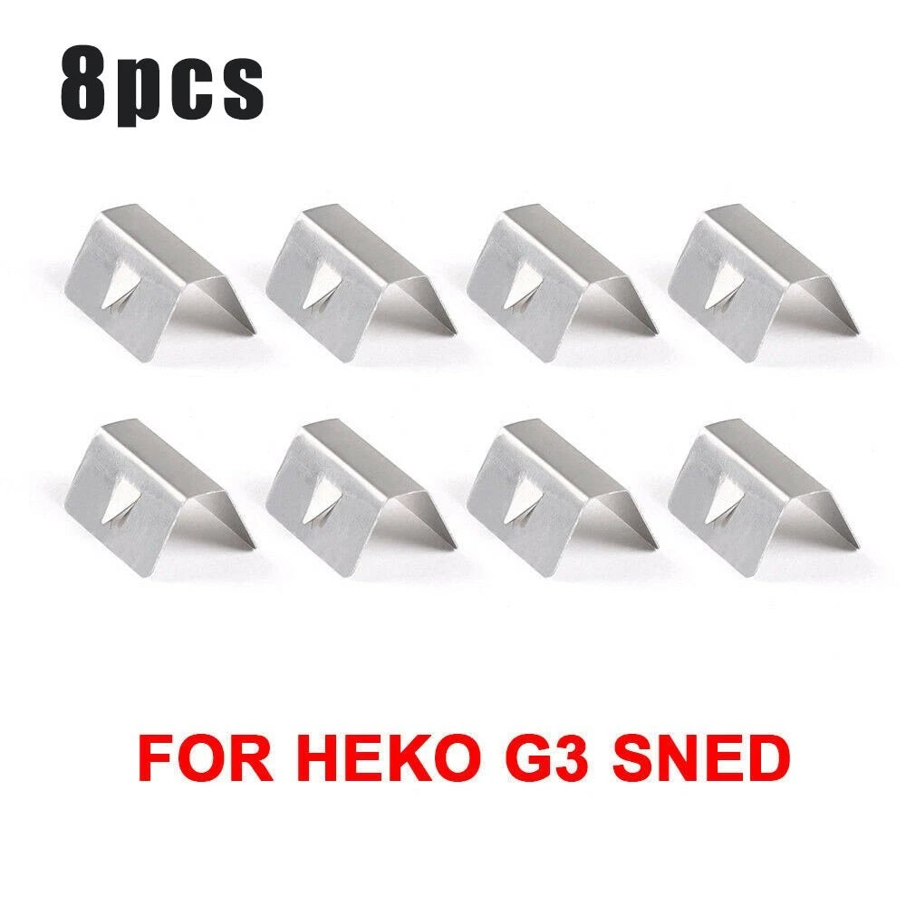 8 PCS Weather Deflector Channel Metal Fixing Clips for Heko G3 SNED