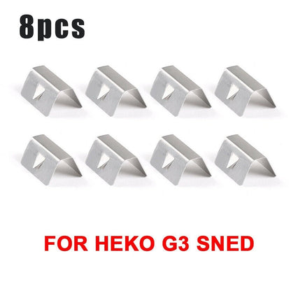 8 PCS Weather Deflector Channel Metal Fixing Clips for Heko G3 SNED