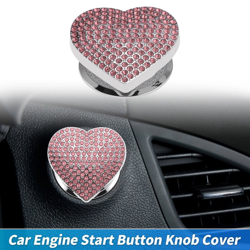 Control Switch Knob Button Cover Trim Ring for Universal (4 x 4.5 cm) Pink