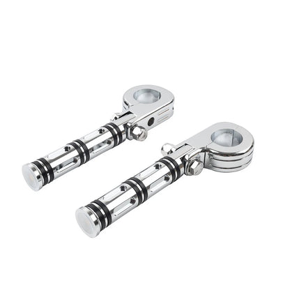 Engine Guard Bar Foot Pegs for Harley & Yamaha (25-32mm) Chrome