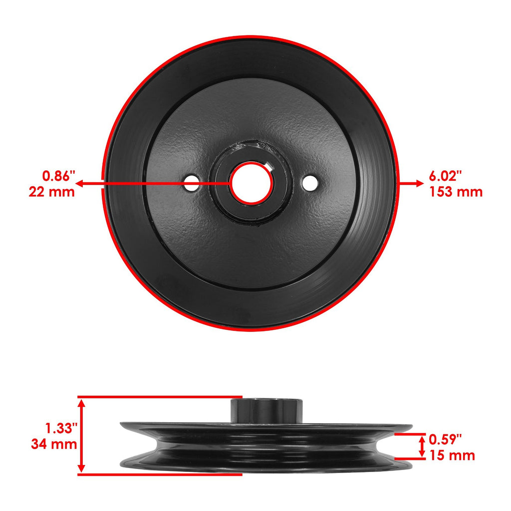 Deck Spindle Pulley Replacement for Bad Boy ZT Avenger (2020–2025)