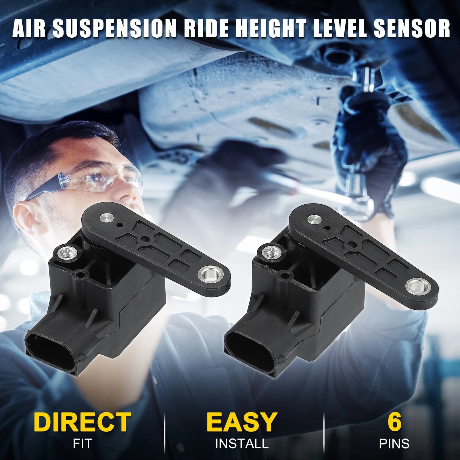 Air Suspension Ride Height Level Sensor for Audi A4 Front (2005–2008)