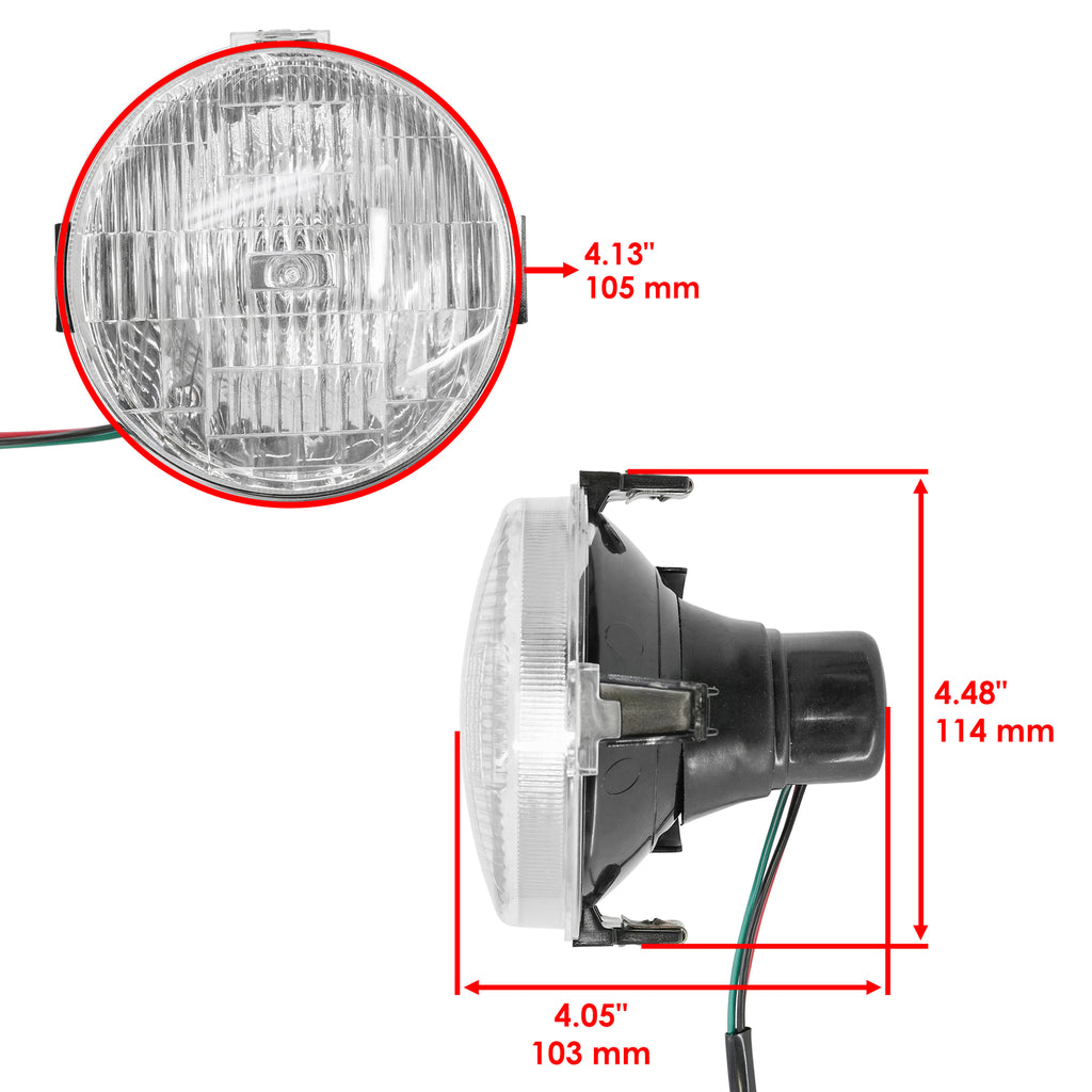 Headlight Kit Left Right Replacement for Yamaha Big Bear 250 YFM250B (2007–2009)