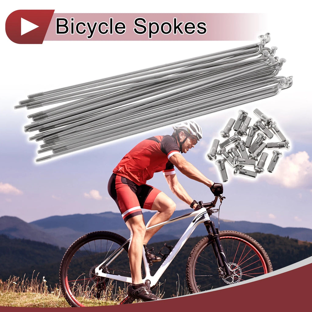 Bicycle Spokes 165mm 304 Stainless Steel Replacement Set for 20in Wheel (20)