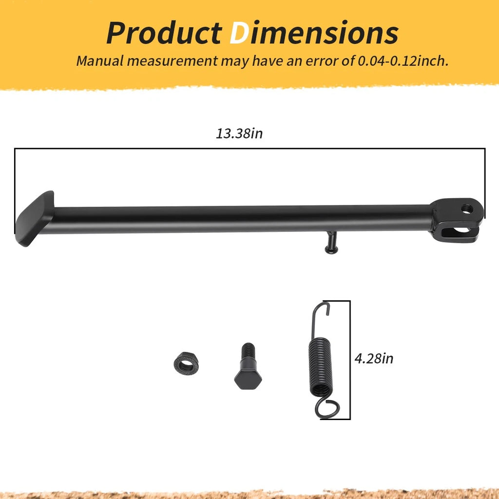 Side Kick Stand Kit with Bolt Spring for Honda XR100R (1985–2003) CRF100F (2004–2013)