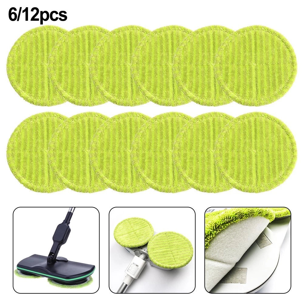 Round Green Mopping Cloth for Electric Mop (16cm) Replacement Part