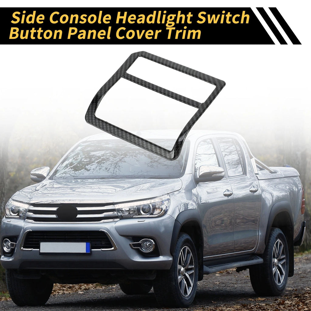 Headlight Switch Button Panel Cover Carbon Fiber for Toyota Tacoma (2024)