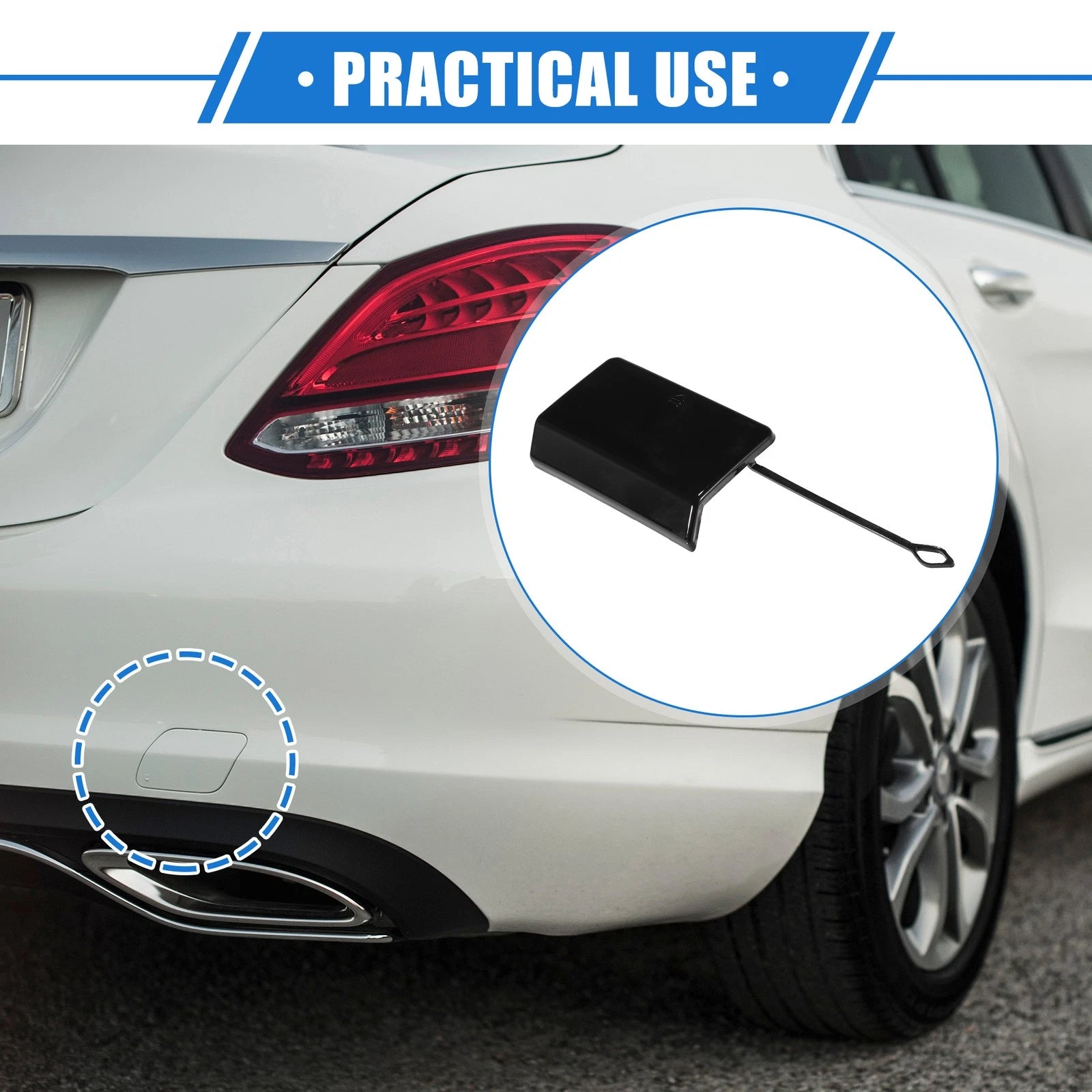 Rear Tow Hook Eye Hole Cap Replacement for Mercedes-Benz E550 (2010–2013)