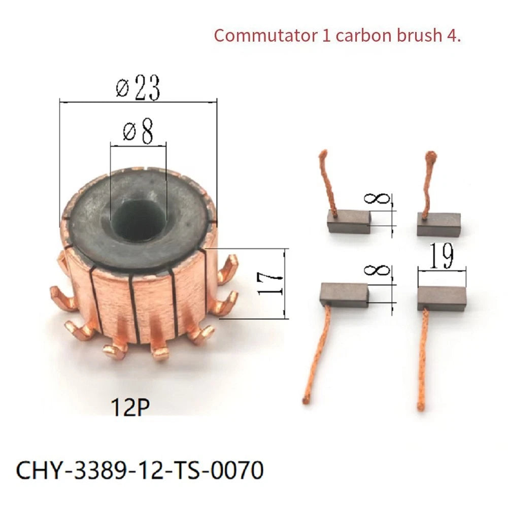 Air Conditioner Blower Motor for - Includes 4 Carbon Brushes
