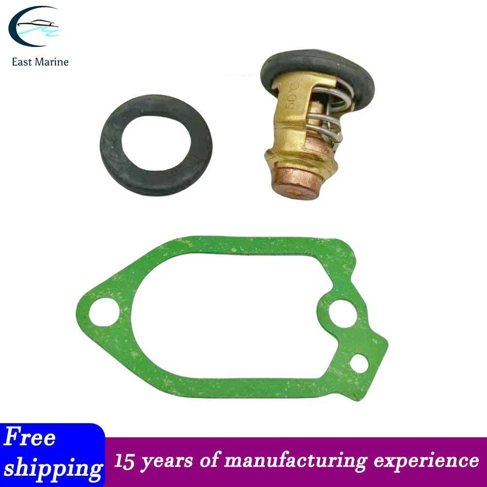 Thermostat Kit 6E5-12411-30 688-12411-10 for Yamaha 2 Stroke Outboard