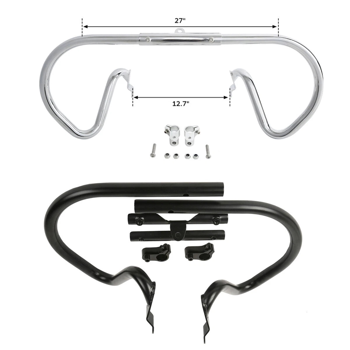 Engine Guards Crash Bar for Harley Night V-Rod Muscle (2002–2017) Chrome/Black