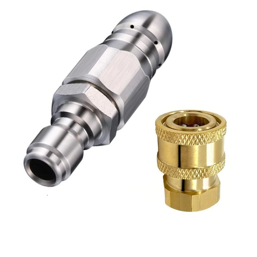 2X 14 Inch Sewer Jetter Nozzle for Pressure Washer 5000 PSI
