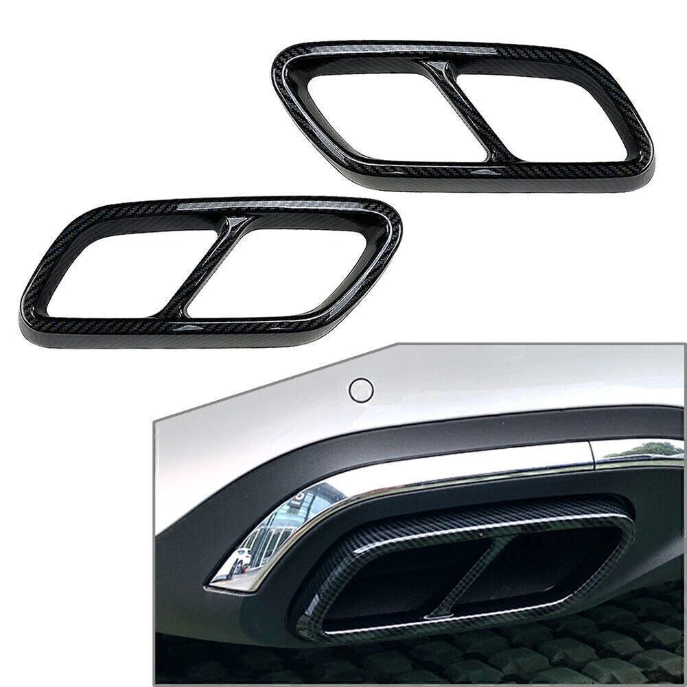 Carbon tailpipe trim muffler for Mercedes Benz C-Class (W20)