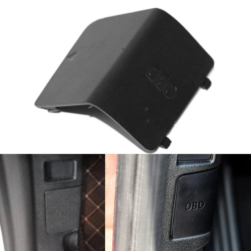 LHD OBD Socket Cover for BMW 1 Series E81 E82 E87 E88 X1 E84 (Black ABS)