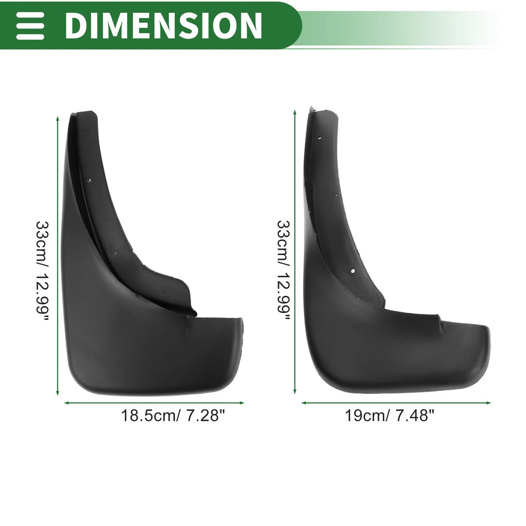 Mud Flaps Splash Guard Set for Volkswagen Golf Hatchback (1999–2005)