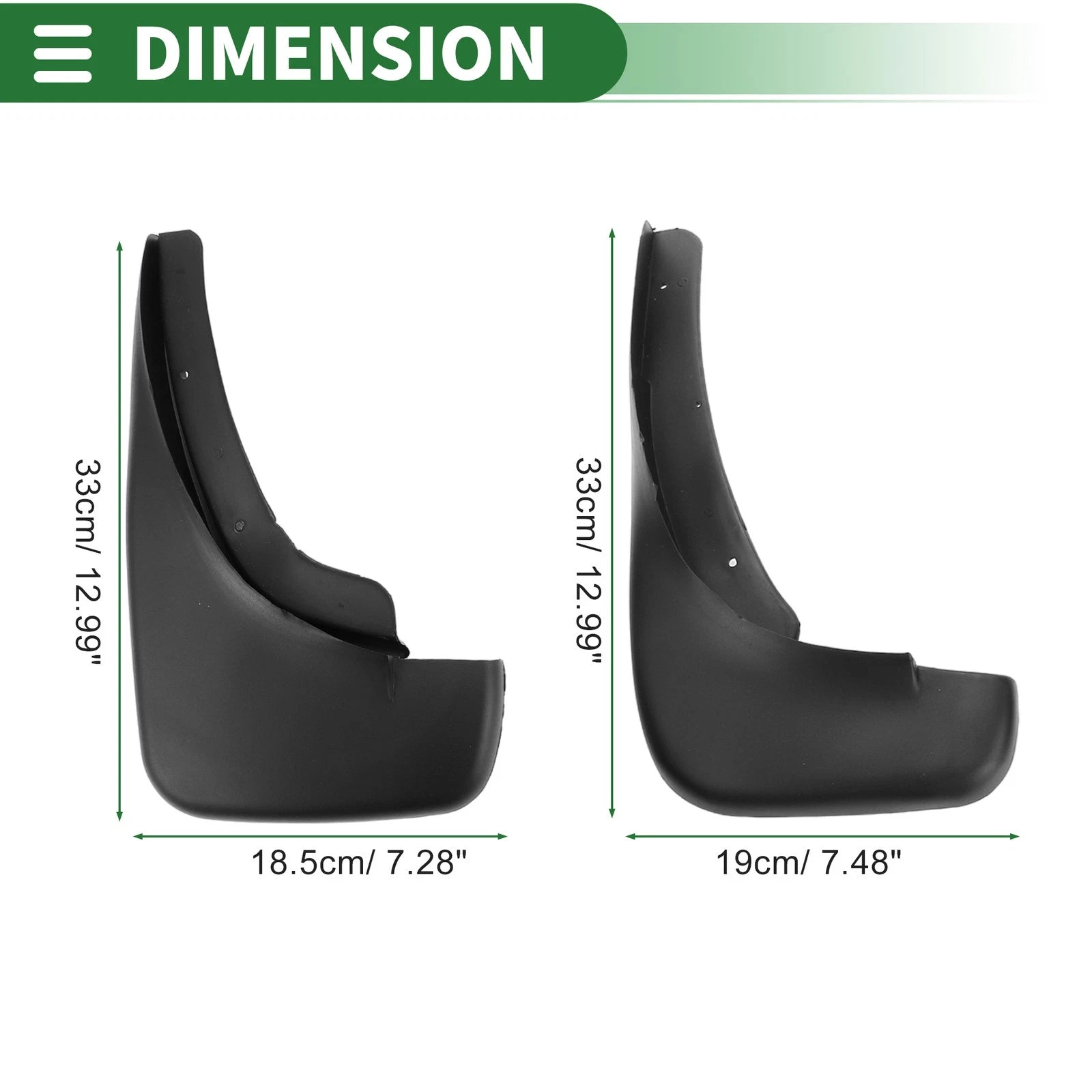 Mud Flaps Splash Guard Set for Volkswagen Golf Hatchback (1999–2005)