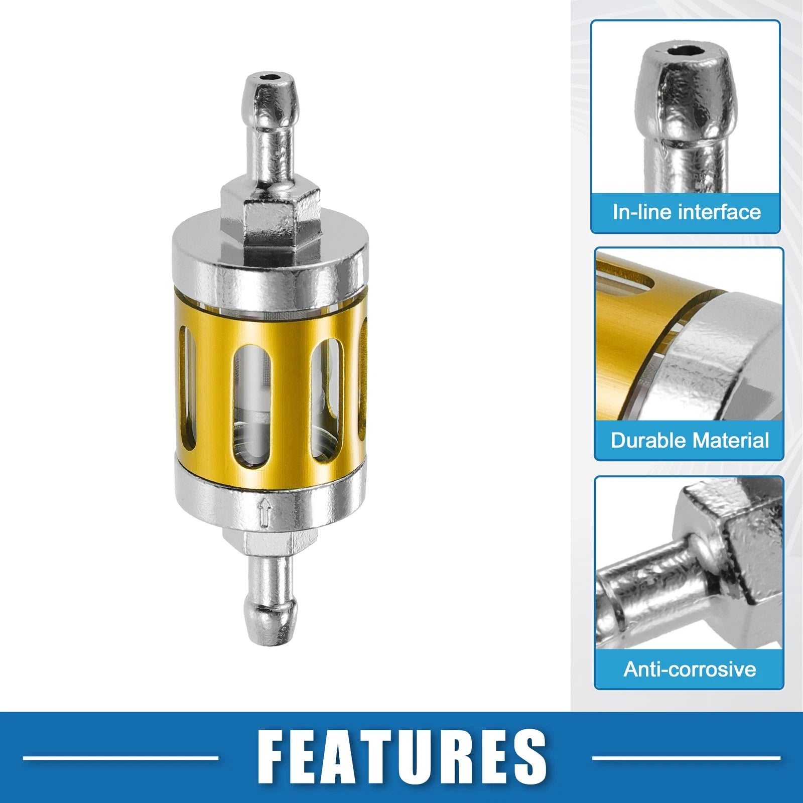 Inline Fuel Filter for Small Engines (Universal)