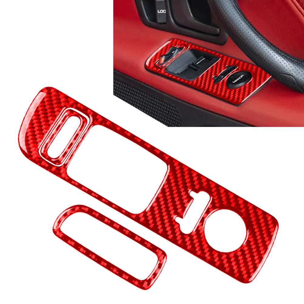 3Pcs RHD Door Window Control Cover Trim for Honda S2000 (2004–2009)