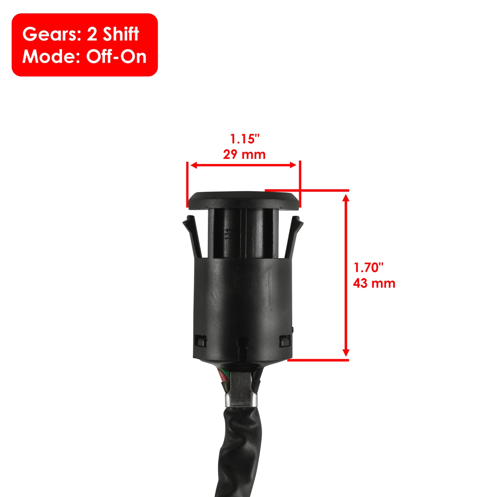 Ignition Key Switch Replacement for Honda TRX250TE Recon 250 (2002–2021)