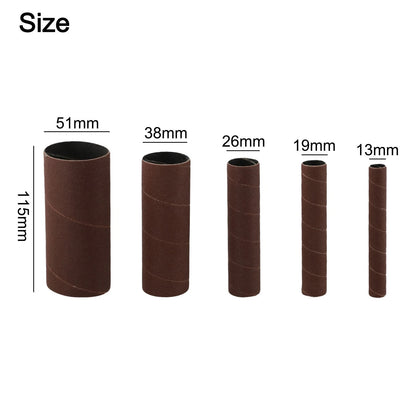 Pack of 5 Sanding Drum Sleeves for Woodworking Projects (4-5 Inch)