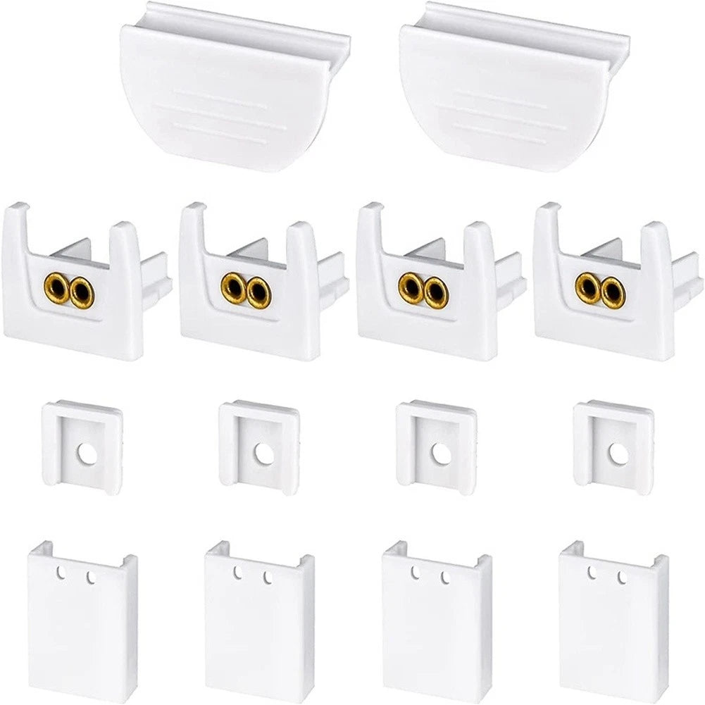 14 PCS Folding Curtain Brackets for Side Top Mount