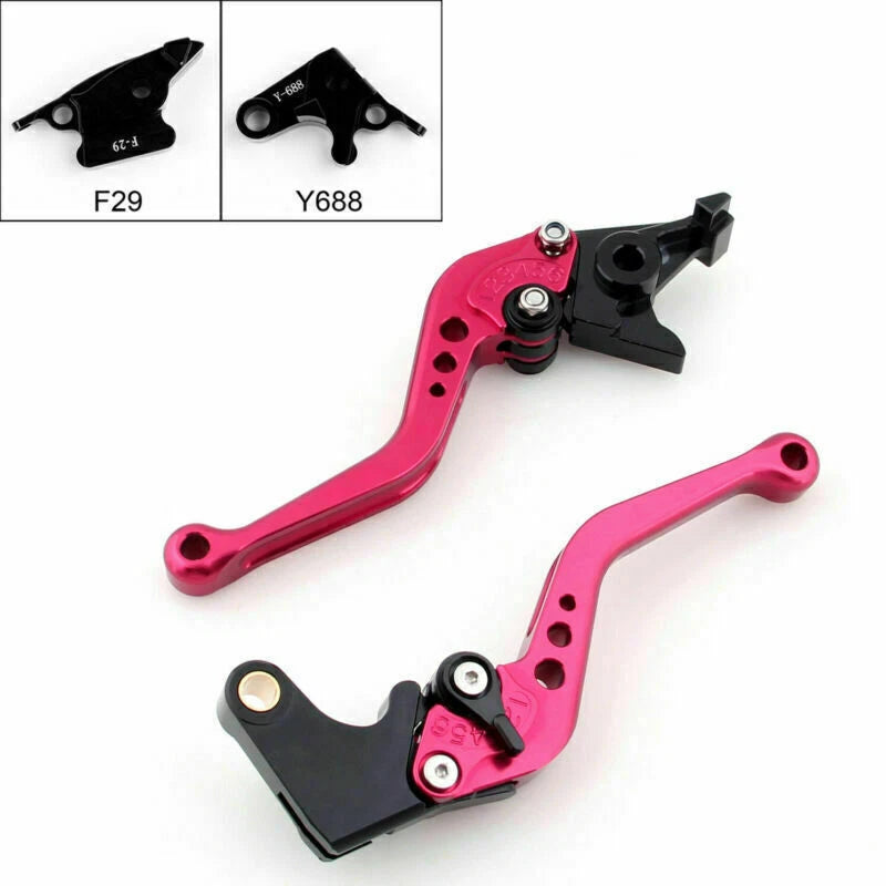 Short Brake Clutch Levers for Honda CBR600RR (2003–2006) CBR954RR (2002–2003) Red T9