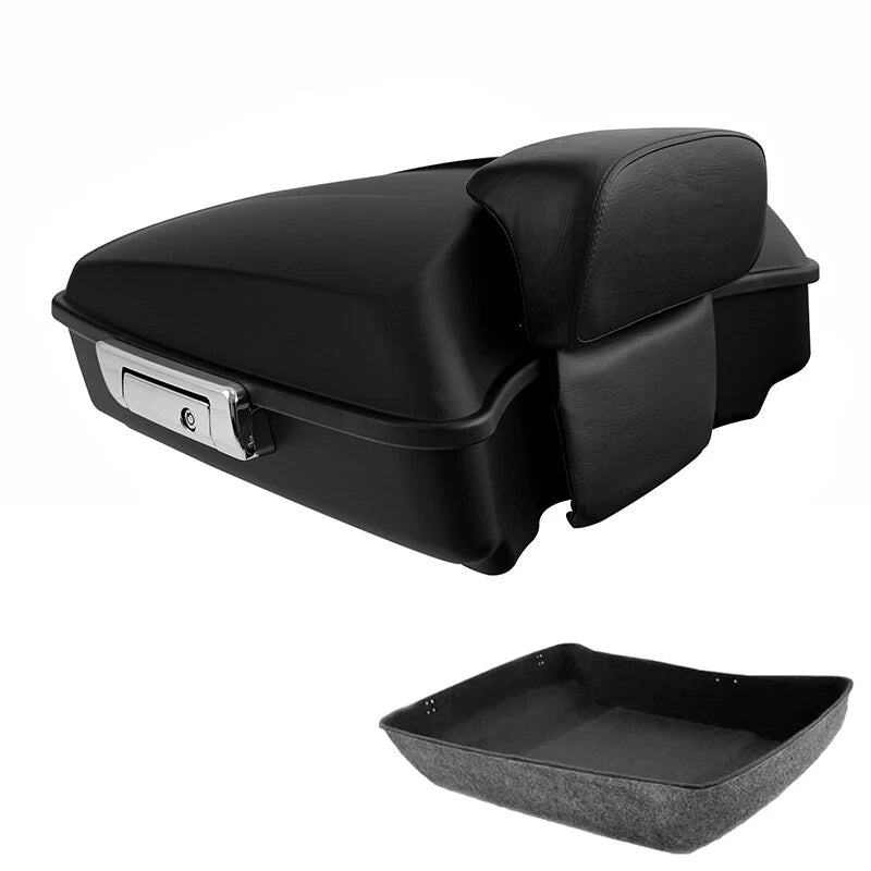 Matte Black Chopped Trunk Backrest for Harley Touring (2009–2013)