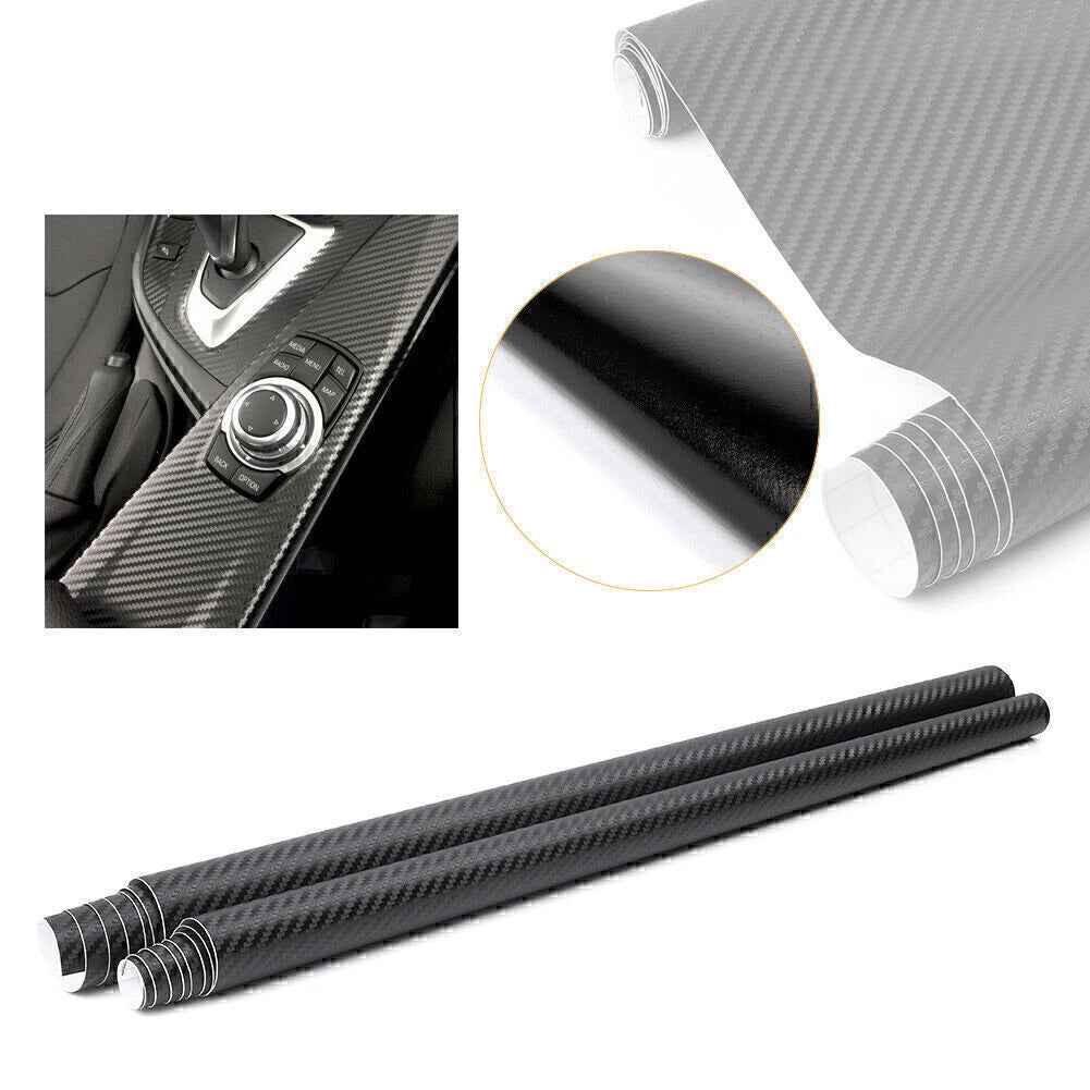 3D Carbon Fiber Vinyl Wrap Roll for Car Interior (Universal)