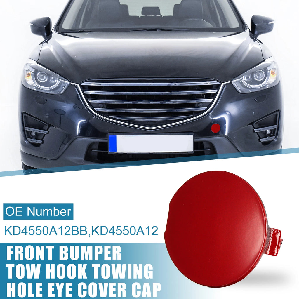 Front Bumper Tow Hook Cover Eye Cap Replacement for Mazda CX-5 (2013–2016)
