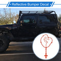 Reflective Bumper Decal for Universal Fit (1 Pcs)
