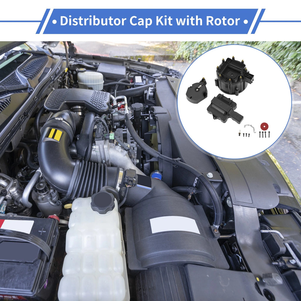 Distributor Cap Kit Replacement for Chevy GM Small Block V8 SBC BBC (1955–1990)